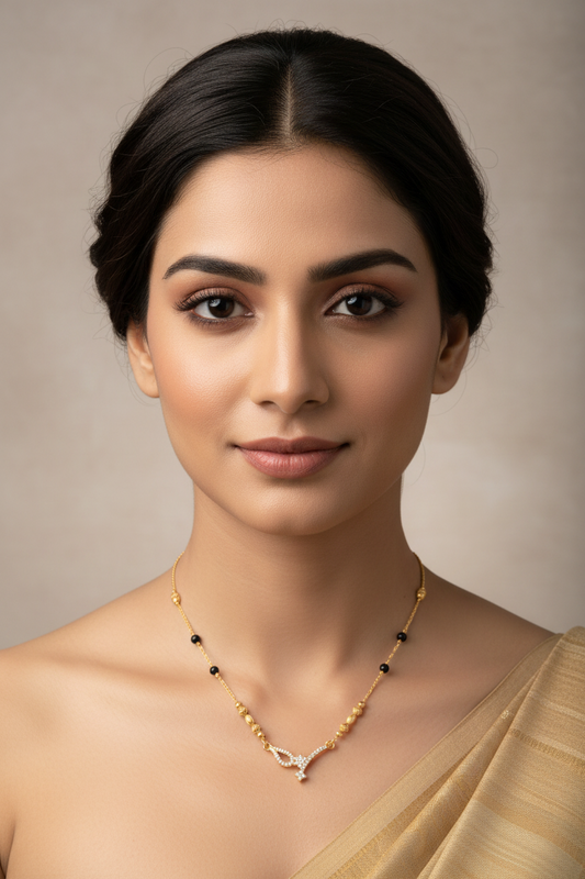 Elegant Butterfly Design Mangalsutra – 1 Gram Gold Jewellery