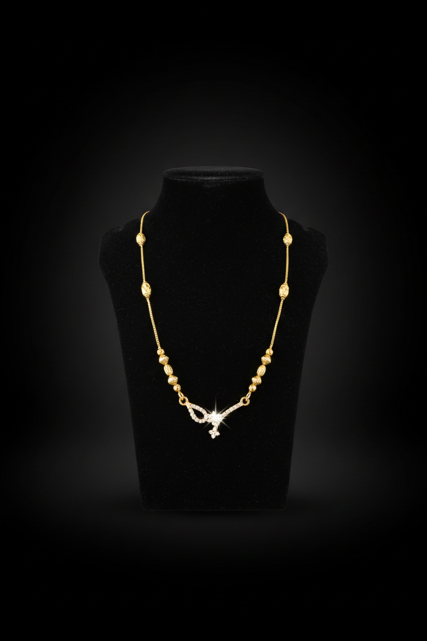 Elegant Butterfly Design Mangalsutra – 1 Gram Gold Jewellery