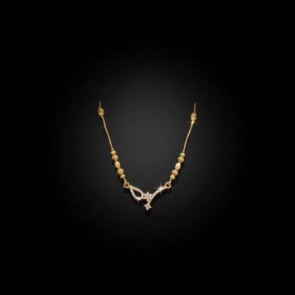Elegant Butterfly Design Mangalsutra – 1 Gram Gold Jewellery