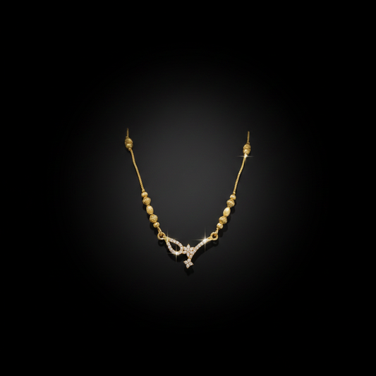 Elegant Butterfly Design Mangalsutra – 1 Gram Gold Jewellery