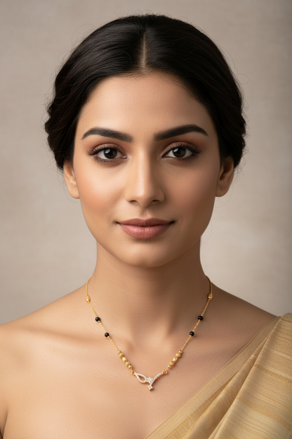 Elegant Butterfly Design Mangalsutra – 1 Gram Gold Jewellery