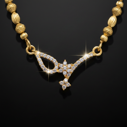 Elegant Butterfly Design Mangalsutra – 1 Gram Gold Jewellery