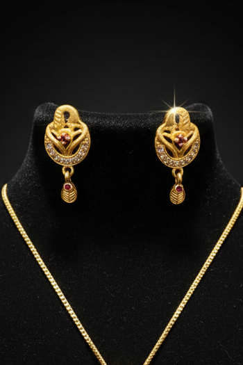 Premium Gold Plated Pendant Set for Women | Traditional Designer Necklace Set